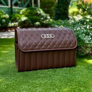 Органайзер в багажник авто Premium Timeless с логотипом Audi, размер М 50 см, коричневый 000005301 фото