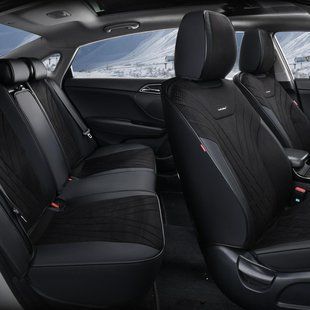 Авточохли на сидіння CONSUL, CarFashion, комплект, чорний 000007509 фото