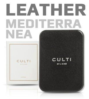 Ароматизатор в машину CULTI Milano CAR LEATHER BLACK Mediterrania 94945-CLT фото