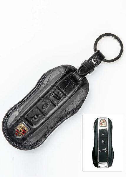 Кожаный чехол для ключа PORSCHE (Порше) из крокодиловой кожи TM-905 TM-905-PR44 фото