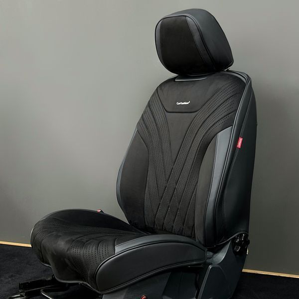 Авточехлы на сиденья CONSUL, CarFashion, комплект, черный 000007509 фото