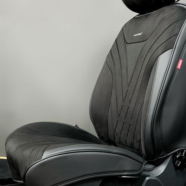 Авточехлы на сиденья CONSUL, CarFashion, комплект, черный 000007509 фото