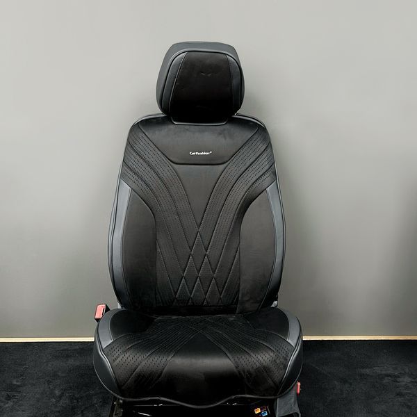 Авточехлы на сиденья CONSUL, CarFashion, комплект, черный 000007509 фото