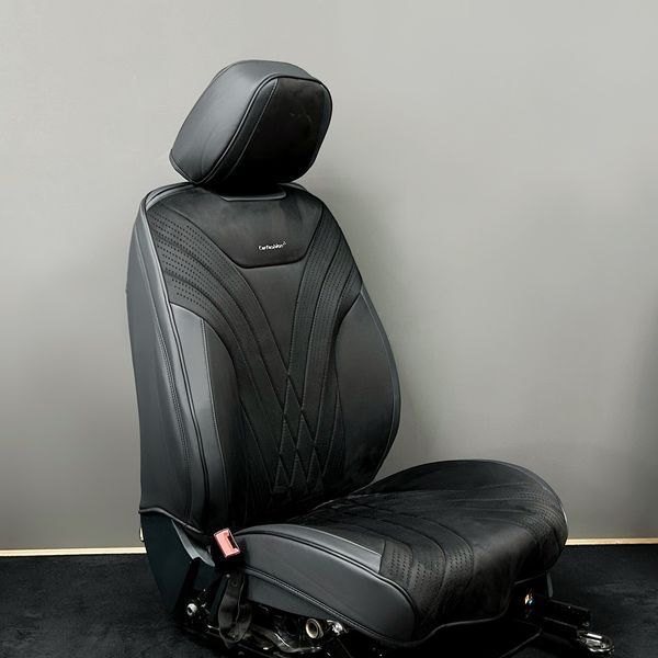 Авточехлы на сиденья CONSUL, CarFashion, комплект, черный 000007509 фото