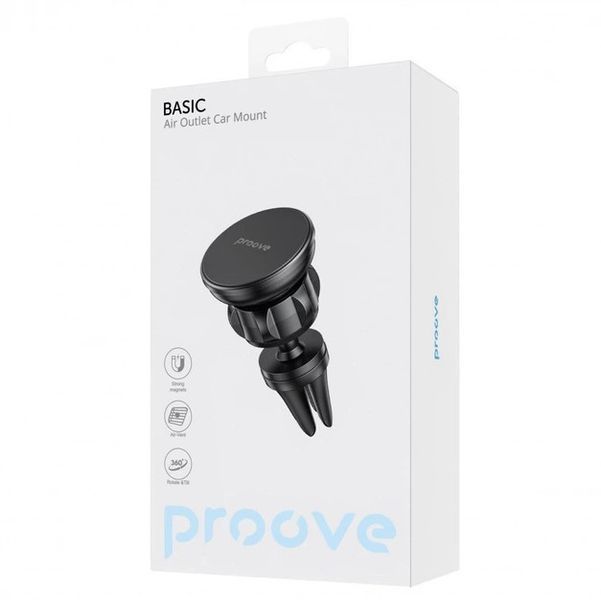 Тримач для телефона в автомобіль Proove Basic Air Outlet Car Mount black 2124103 фото
