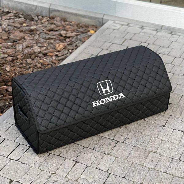 Органайзер в багажник с логотипом Honda из экокожи, черный, 80 см 000005283 фото