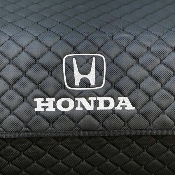 Органайзер в багажник с логотипом Honda из экокожи, черный, 80 см 000005283 фото