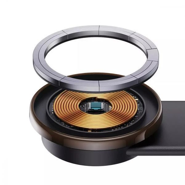Тримач для телефона в автомобіль MagSafe Baseus C02 Pro Magnetic Wireless Charging C40156000111-00 фото