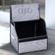 Органайзер в багажник с логотипом Audi из велюра, серый, 35 см, сумка-органайзер в авто 200041869 фото 3