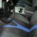 Чохли на сидіння INTEGRAL 5D, CarFashion, комплект, чорний/синій 000007503 фото 3