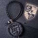 Ароматизатор в машину PORSCHE з темного дерева, подарунок чоловікові AR-PORSCHE-108 фото 1