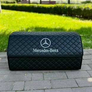 Органайзер в багажник с вышивкой Mercedes, черный, 65 см, автомобильный органайзер в авто ORG65-MERCEDES-05 фото