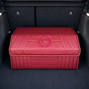 Органайзер в багажник авто Premium Pro Elite з логотипом, магнітна фіксація, розмір L 65 см, помаранчевий 200043196 фото