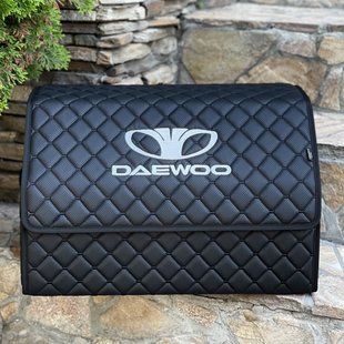 Органайзер в автомобиль с вышивкой Daewoo, черный, 50см, органайзер в багажник авто 00021601 фото