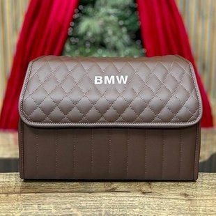 Органайзер в багажник авто Premium Timeless с логотипом BMW, размер М 50 см, коричневый 000006763 фото