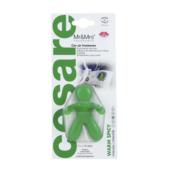 Ароматизатор в машину человечек Mr&Mrs CESARE BLISTER Warm Spicy JCES00112 фото