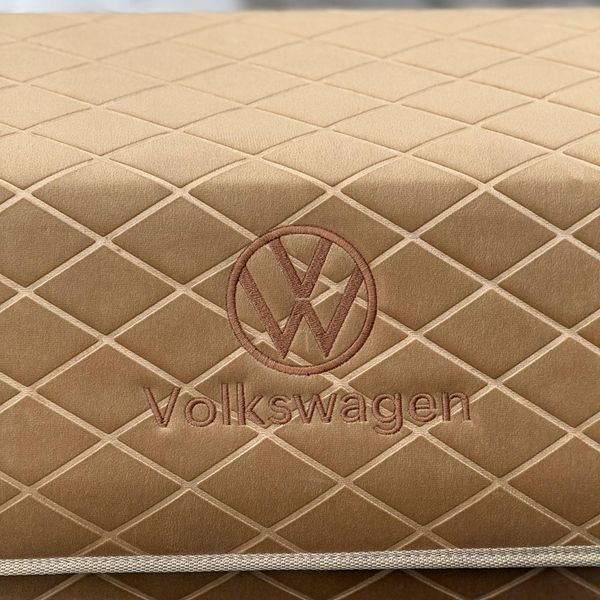 Органайзер в багажник с логотипом Volkswagen из велюра, коричневый, 50 см, автоорганайзер 200041866 фото