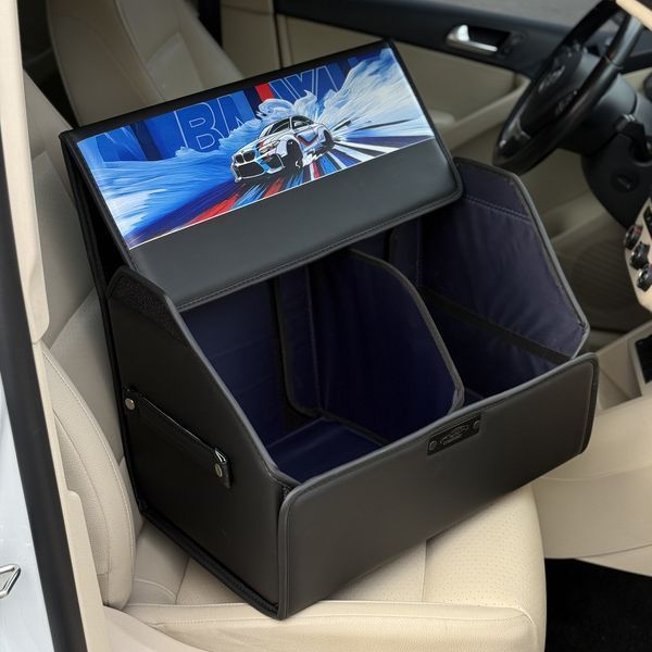 Автомобильный органайзер в багажник Premium с фотопечатью BMW, размер М 50 см 200041426 фото