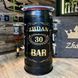 Бочка Бар 30л, солідний подарунок чоловіку, іменний міні-бар B30-BLK-G-020 фото 8