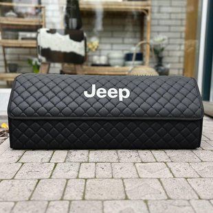 Органайзер в багажник с вышивкой Jeep, черный, 80 см, автомобильный органайзер в авто ORG80-JEEP-03 фото
