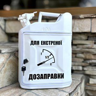 Канистра бар подарочный набор 10л, беспроигрышный подарок мужчине, мини бар K10-WHI-G-1 фото