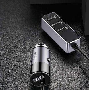 Автомобильное зарядное устройство BASEUS Enjoy | 4USB, 5.5A| CCTON-0G фото