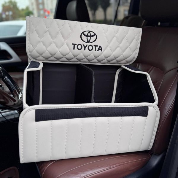 Автомобильный органайзер в багажник Premium Timeless с логотипом Toyota, размер М 50 см 00021049 фото