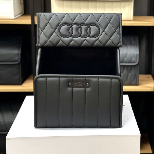 Сумка - органайзер в багажник Premium Timeless с вышивкой логотипа Audi, магнитная фиксация, размер S 35 см 200042792 фото