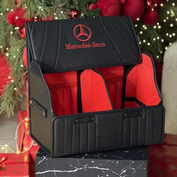 Сумка - органайзер в багажнике на магните Premium Pro Elite с вышивкой логотипа Mercedes, размер М 50 см 200041588 фото