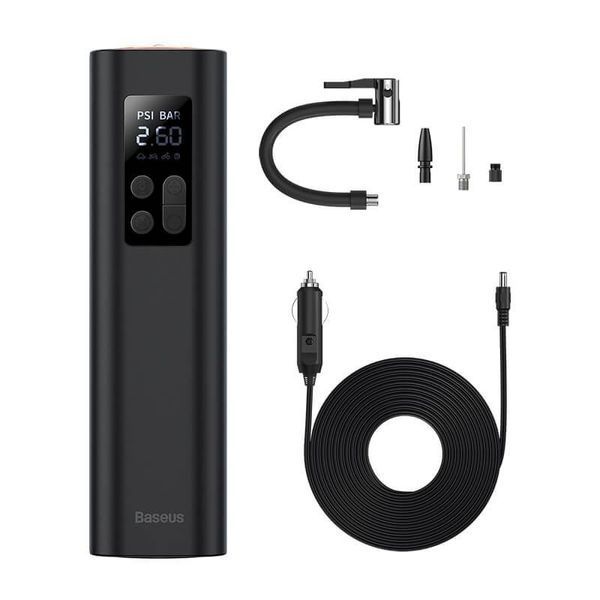 Портативный компрессор для автомобиля BASEUS Super Mini Inflator Pump 30L/Min, 12V, 150psi, 3m cable CRCQ000001 фото