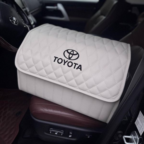 Автомобильный органайзер в багажник Premium Timeless с логотипом Toyota, размер М 50 см 00021049 фото