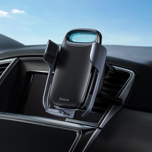 Тримач для телефона в автомобіль BASEUS Milky Way Electric Bracket Wireless Charger (15W) (WXHW02-01) WXHW02-01 фото