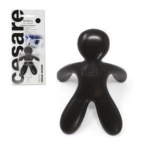Ароматизатор в машину человечек Mr&Mrs CESARE BLISTER Cedar Wood - Black JCES003 фото