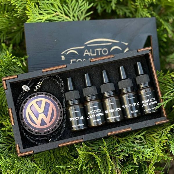 Подарунковий набір автомобільних ароматизаторів в машину з фотодруком Volkswagen 000007399 фото