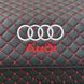 Органайзер в багажник с вышивкой Audi, черный с красной ниткой, 50 см, автомобильный органайзер в авто 000006098 фото 3