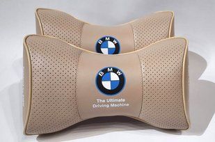 Подушка в машину на подголовник BMW (БМВ) бежевый, 1 шт ORTG-BMW-BEI фото