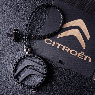 Ароматизатор в машину CITROEN з темного дерева, подарунок чоловікові AR-CITROEN-024 фото
