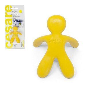 Ароматизатор в машину человечек Mr&Mrs CESARE BLISTER Vanilla - Yellow JCES004 фото