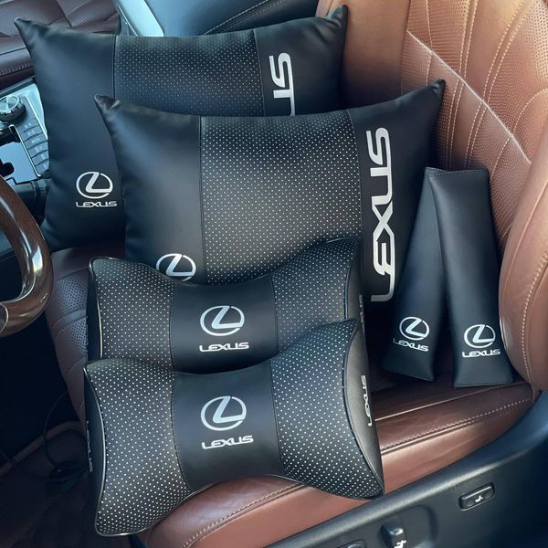 Подушки в машину LEXUS (Лексус), чорний, набор 6 шт ORTSET-LEXUS фото