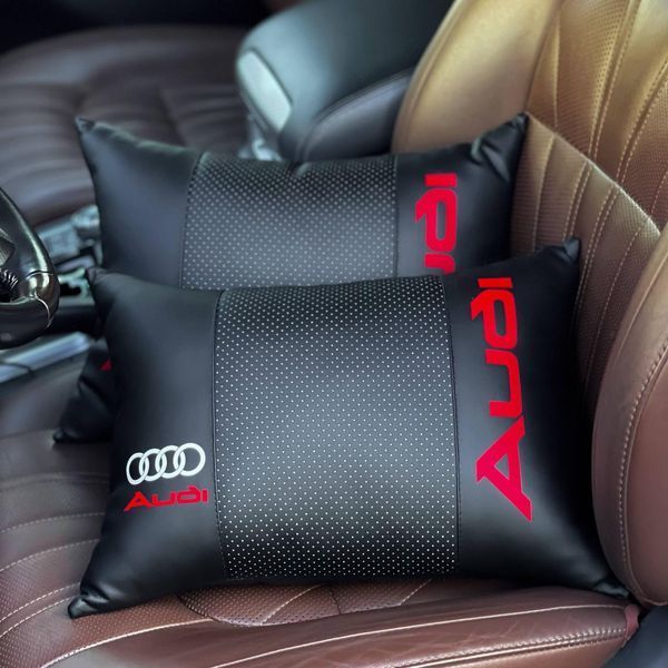 Подушка в машину під спину AUDI (Ауді), чорний, 1 шт ORTS-AUDI-BLK фото