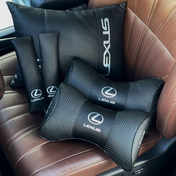 Подушки в машину LEXUS (Лексус), чорний, набор 6 шт ORTSET-LEXUS фото