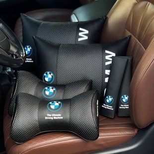 Подушки в машину BMW (БМВ), чорний, набор 5 шт ORTSET-BMW-1 фото