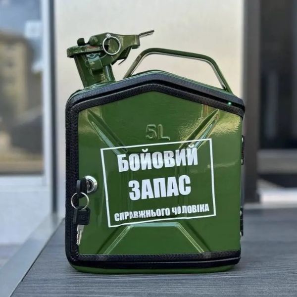 Канистра бар 5л срочная дозаправка, оригинальный подарок мужу, шефу, товарищу K5-GRE-G-02 фото