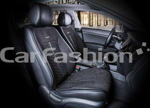 Авточехлы на сиденья STALKER 3D, CarFashion, передний ряд, черный/т.серый STALKER-21053 фото