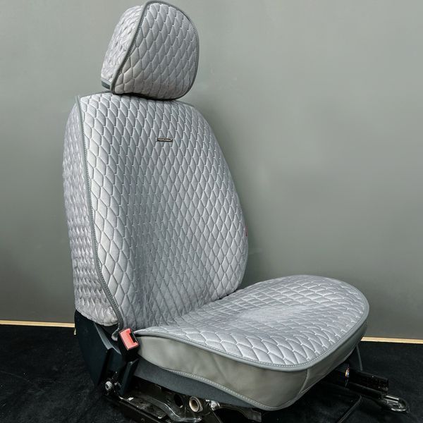 Чохли на сидіння RUBIN, CarFashion, комплект, сірий RUBIN-22695 фото
