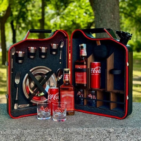Канистра-бар 20 л черная, с подсветкой идея подарка на новый год куму, брату, мужу 200042263 фото