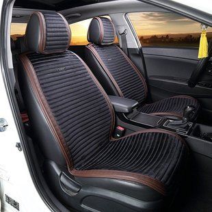 Накидки на сиденья авто MONACO, CarFashion, черный/шоколад, передний ряд MONACO-21835 фото