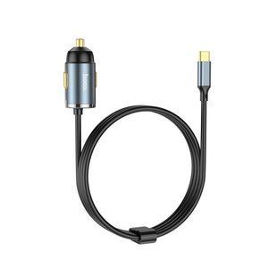 Адаптер автомобильный Hoco Type-C Cable Car charger NZ7 | 1USB, 20W/3A, PD/QC| 6931474767165 фото