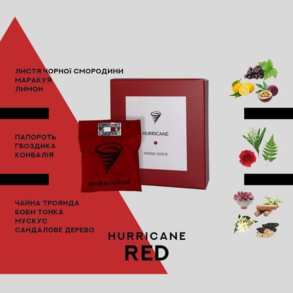 Ароматизатор в машину Hurricane RED Standart 00-00000041.5 фото