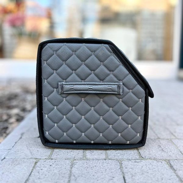 Органайзер в багажник с вышивкой Jeep, серый, 80 см, автомобильный органайзер в авто 000006943 фото